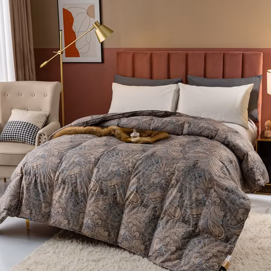 Manufacturer Luxury Duck Down Quilt, Wholesale Duck Feather Quilt Insert, Premium Quality Home Bed Down Quilt, Custom Printed Design Down Quilt